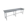 Bk Resources Stainless Steel Work Table Open Base 96"Wx36"D QTTOB-9636